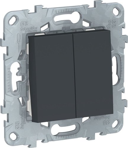 Выключатель без рамки Schneider Electric Unica New 2-кл. антрацит картинка